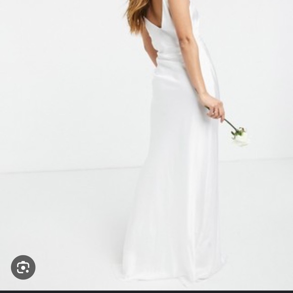 ASOS Edition Elegant Satin Dress - Picture 2 of 3